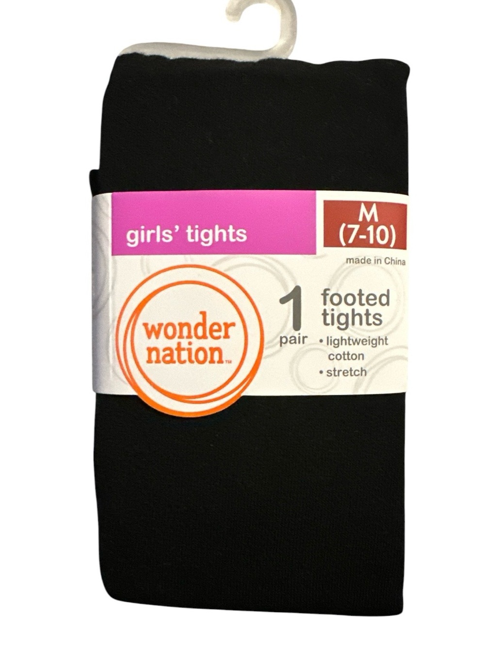 Wonder Nation Girls All Season Tights, 1-Pack